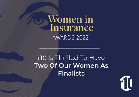 Finalists at the r10 Women in Insurance Awards 2022.