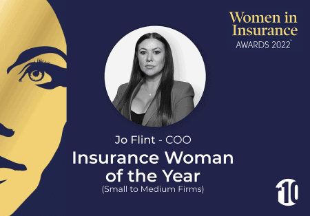 Jo Flint is the Insurance Woman of the Year.